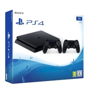 Sony Playstation 4 PS4 Slim 1TB 2 Dualshock Controller