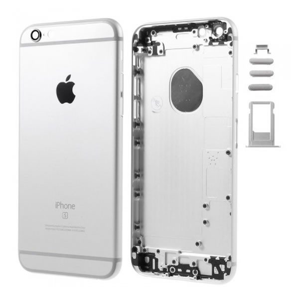 iPhone 6 Πίσω Καπάκι / Back Cover ασημένιο με Πλήκτρα και SIM Tray
