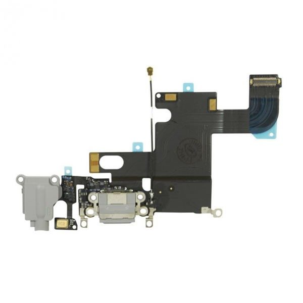 Καλωδιοταινία Flex φόρτισης και ακουστικών για iPhone 6 Space Gray Charging port dock Audio flex Connector