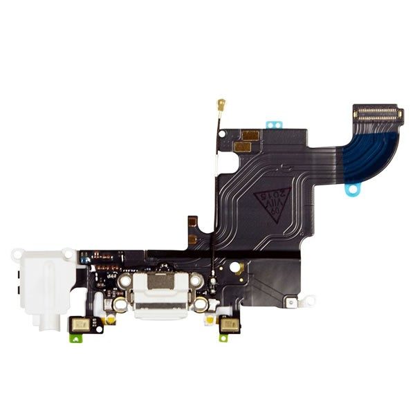 Καλωδιοταινία Flex φόρτισης/ ακουστικών για iPhone 6S Λευκό (Charging port dock/ Audio flex Connector)