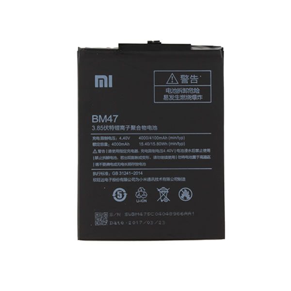 Μπαταρία BM47 για Xiaomi Redmi 3/ Redmi 3 Pro/ Redmi 3S/ Redmi 3X/ Redmi 4X (Original)