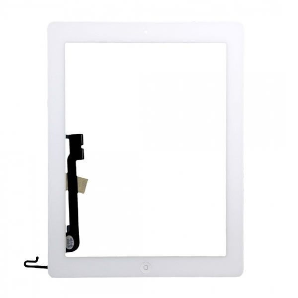 iPad 4 Full Digitizer Touch Screen Οθόνη αφής Λευκό με Home Button-IC-3M Tapes