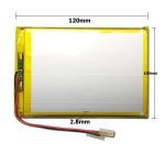 Universal μπαταρία tablet 3.7V 6000mAh 28100120 (2.8*100*120mm)