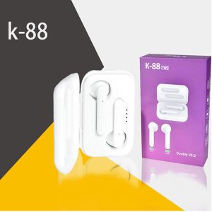 Στερεοφωνικά Bluetooth ακουστικά με power Bank & gift box packing K-88 TWS Λευκό