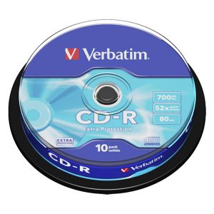 Verbatim CD-R 80min/ 700MB 52X Extra Protection CB 10τμχ