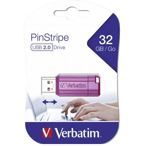 Verbatim Store n Go 32GB Pinstripe USB 2.0 Ρόζ