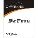 Καλώδιο Ήχου DeTech 3.5mm Jack αρσενικό (M) σε 2xRCA αρσενικό (M) 1.5m.