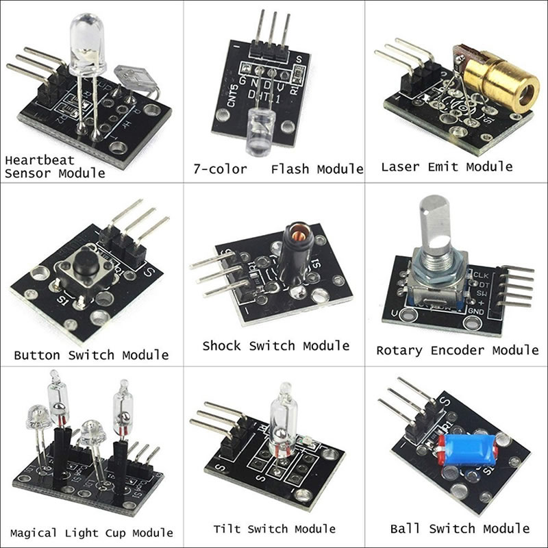 37 in 1 Sensor Kit with box for Arduino