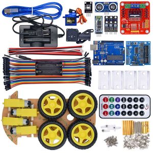 4WD Smart Robot Car Multifunction Bluetooth Controlled Arduino