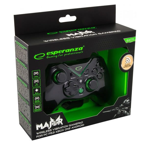 Ασύρματο χειριστήριο για PC/ PS3/ Xbox One/ Android Esperanza EGG112K wireless gamepad