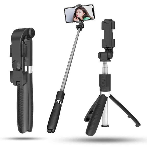 Combo selfie stick with tripod and remote control bluetooth K07