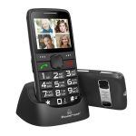 Κινητό με μεγάλα πλήκτρα και βάση φόρτισης Powertech Sentry Eco PTM-18 Black