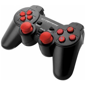 Esperanza Corsair Ενσύρματο Gamepad για PC / PS3 Black/ Red