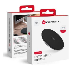 Forcell Wireless Charging Pad (Qi) Μαύρο (Qi standard)