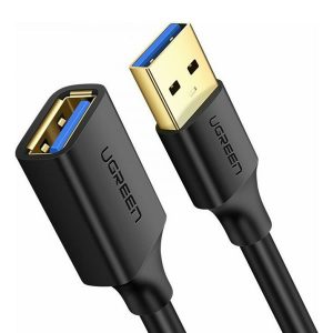 Ugreen USB 3.0 Cable micro USB-A male - USB-A female Μαύρο 2m