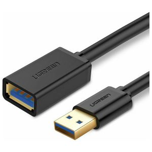 Καλώδιο Ugreen USB 3.0 Cable micro USB-A male - USB-A female Μαύρο 1.5m