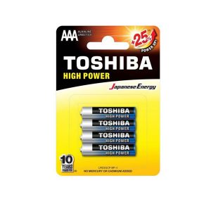 Mπαταρίες Αλκαλικές AAA Toshiba LR03GCP 4 τμχ