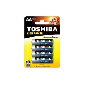 Αλκαλικές μπαταρίες Toshiba HIGH POWER AA LR06GCP 4 τμχ