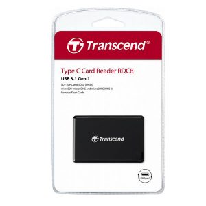 Transcend RDC8 Card Reader USB 3.1 για SD/ microSD/ CompactFlash