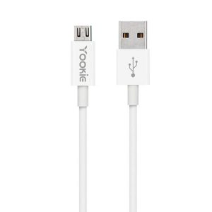 Yookie CB1 Regular USB 2.0 to Micro USB Cable Λευκό 2m