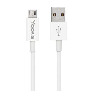 Yookie CB1 USB 2.0 to Micro USB Cable Λευκό 3m
