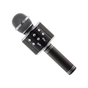 WSTER Ασύρματο Μικρόφωνο Karaoke WS-858 σε Μαύρο Χρώμα