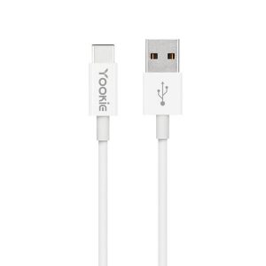 Yookie CB1 USB to Type-C Cable Λευκό 2m