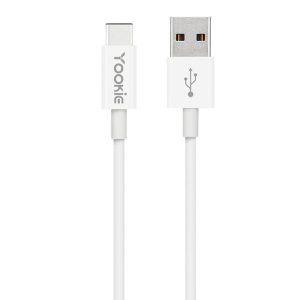 Yookie CB1 USB σε Type-C Cable Λευκό 3m