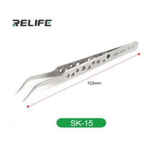 Τσιμπίδα Relife SK-15 Precision with Hole Curve Tweezer