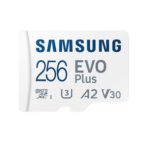 Κάρτα Μνήμης Samsung Evo Plus MB-MC256KA/EU microSDXC 256GB Class 10 U3 V30 A2 UHS-I με αντάπτορα