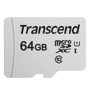 Κάρτα Μνήμης Transcend 300s microSDXC 64GB Class 10 U1 UHS-I
