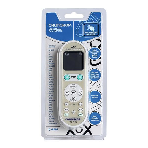 Chunghop Q-988Ε Universal Τηλεχειριστήριο για Κλιματιστικό
