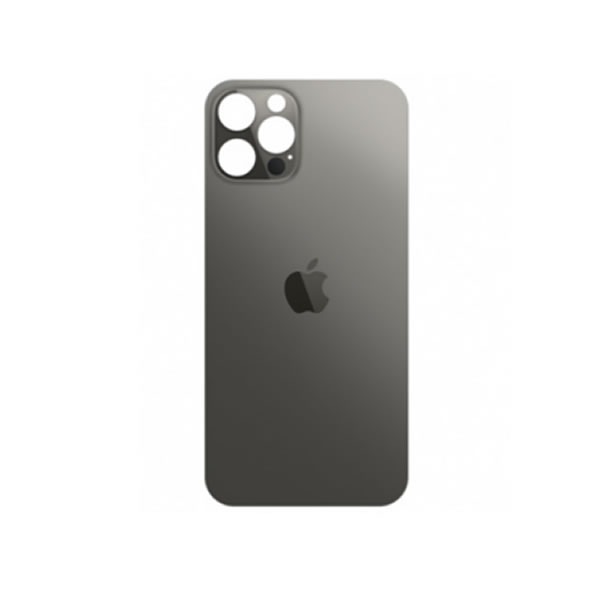 iPhone 12 Pro Back Glass big hole Πίσω Καπάκι Μαύρο