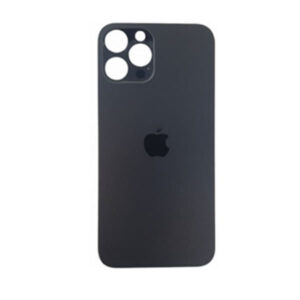 iPhone 12 Pro Max Back Glass big hole Πίσω Καπάκι Μαύρο