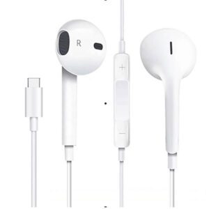 Ακουστικά Earphone Type-C για iPhone 15 Λευκό