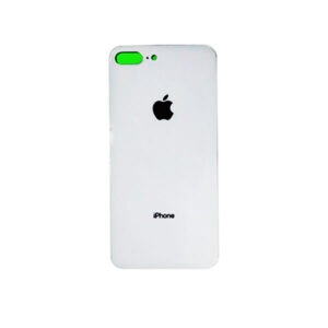 Πίσω Καπάκι iPhone 8 Plus Back Glass Big Hole Cover Λευκό