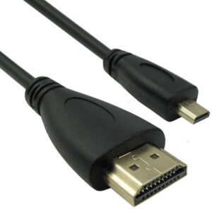 De Tech HDMI 2.0 Cable HDMI male - micro HDMI male 1.5m Μαύρο