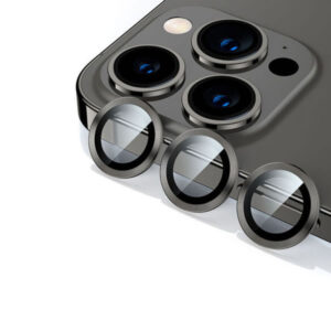 DeTech Camera lens Tempered Glass για iPhone 14 Pro/ 14 Pro Max Μαύρο