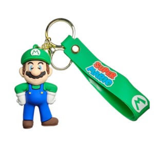 Μπρελόκ Luigi (Super Mario) με πράσινο λουράκι n.2