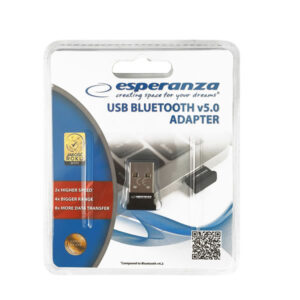 Esperanza EA160 v.5.0 USB Bluetooth 2.0 Adapter με Εμβέλεια 20m