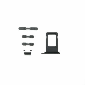 SIM Tray Power & Volume & Mute Buttons (5 pcs/Set) για iPhone 11 Μαύρο