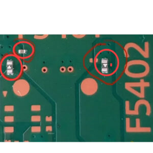 PS5 Board EDM-020 F5401 F5402 Capacitor Fuse Set