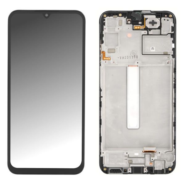 Γνήσια Οθόνη LCD με Πλαίσιο για Samsung Galaxy A25 5G A256 GH82-33214A ΜΑΥΡΟ (Service Pack)