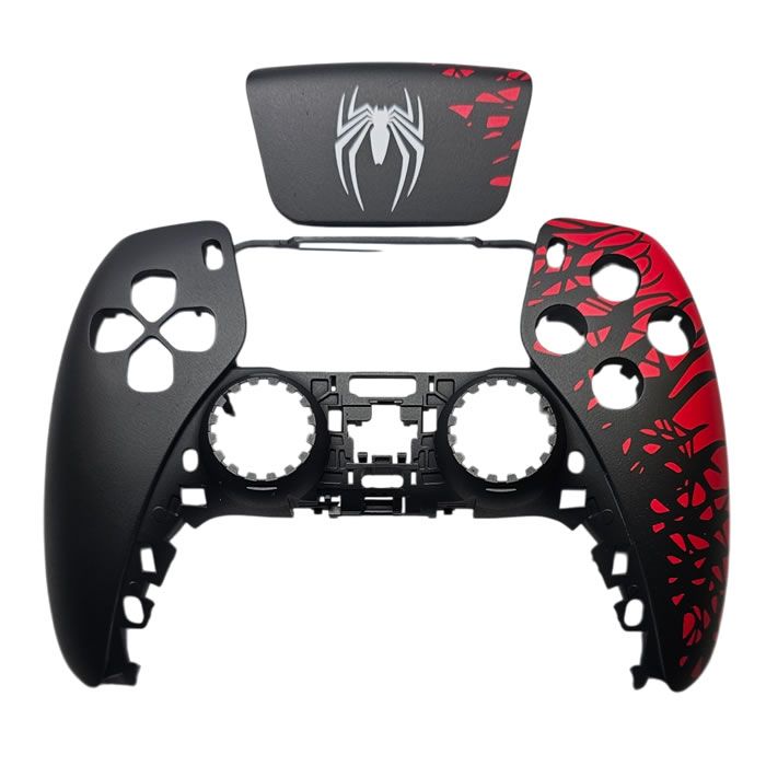 Front Case Cover with Touch Pad for PS5 Controller v2.0-v3.0 - Spider Man
