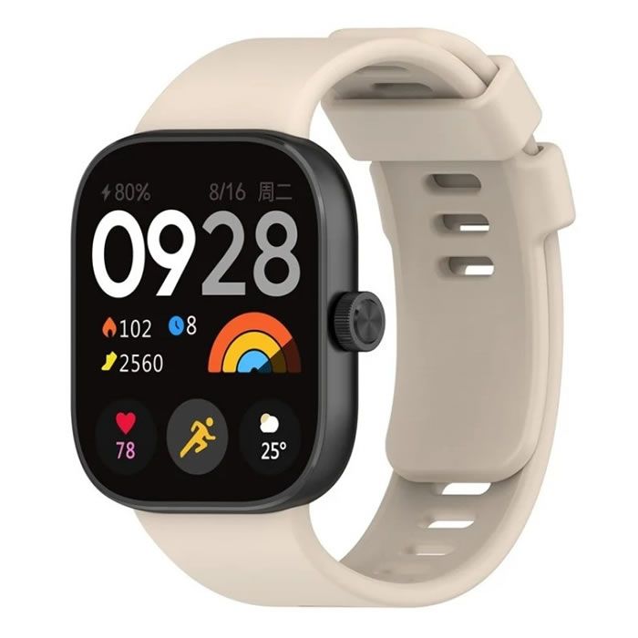 Λουράκι Σιλικόνης για Xiaomi Redmi Watch 4 / Smart Band 8 Pro μπεζ