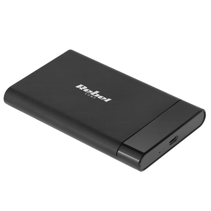 Θήκη σκληρού δίσκου Sata 2.5″ USB-C 3.1 Rebel KOM1200