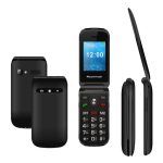 Κινητό τηλέφωνο με πλήκτρα Milly Flip 2.4" dual SIM πλήκτρο SOS μαύρο Powertech