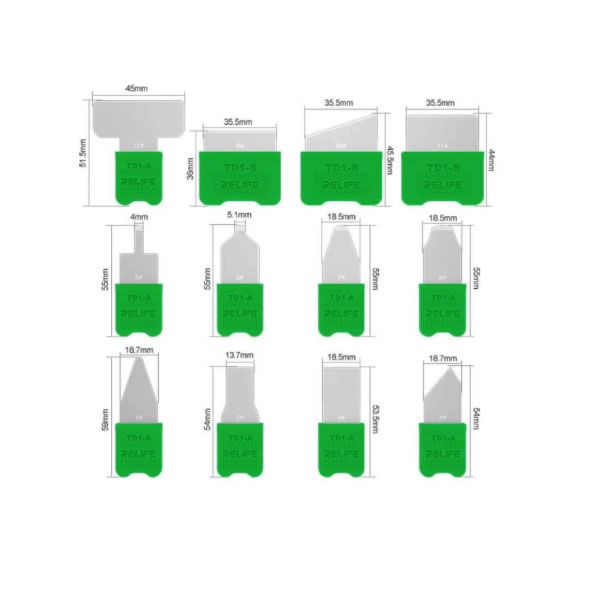 Relife TD1 Pro 12-Piece MultiFunctional Repair Blade Set