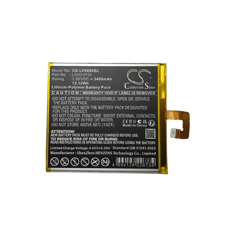 Μπαταρία L20D1P32 για Lenovo Tab K10 TB-X6C6F